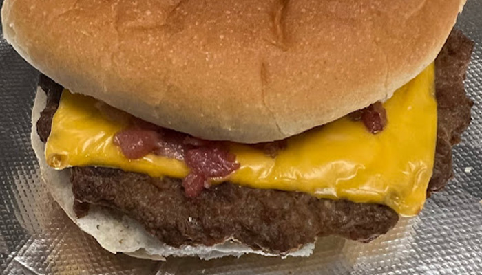 Double Bacon Cheeseburger from Primo's Pizza, the best burgers in Johnstown, PA