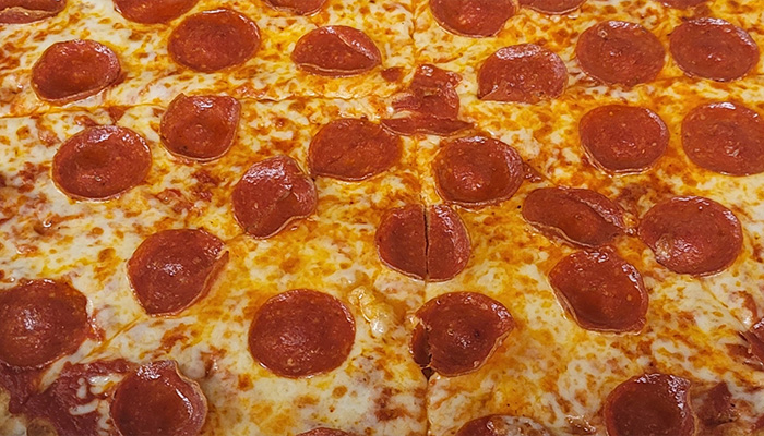 Large Pepperoni Pizza made famous by Primo's Pizza, the best pizza in Johnstown PA